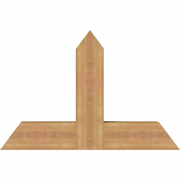 Ekena Millwork Portland Timber Gable Bracket, Western Red Cedar, 36"W x 24"H x 5 1/2"D x 5 1/2"F, 16/12 Pitch GBW036X24X0606POR00SWR - main